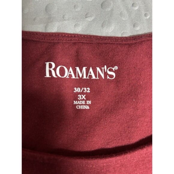 Roaman's 30/32 Plus 3X Top Autumn Colors V-Neck Stretch Officecore Teacher - Picture 10 of 11